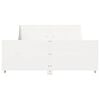 vidaXL Bed Frame without Mattress White 150x200 cm King Size Solid Wood Pine