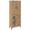 vidaXL Highboard Artisan Oak 69.5 x 34 x 180 cm Engineered Wood