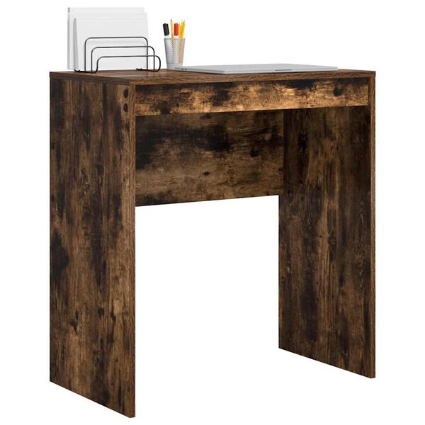 vidaXL Desk Smoked Oak 70 x 40 x 76 cm