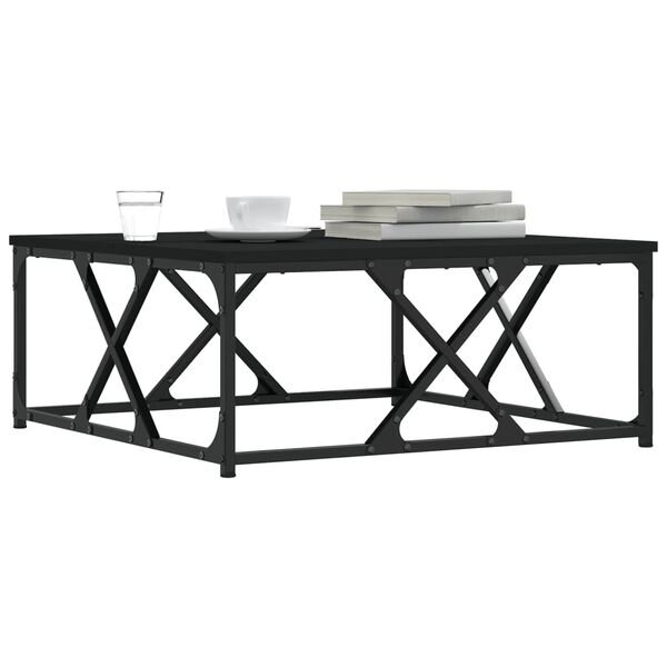 vidaXL Coffee Table Black 70x70x30 cm Engineered Wood