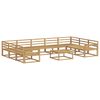 vidaXL Outdoor Sofa Set 10 pcs White Solid Acacia Wood
