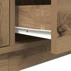 vidaXL TV Cabinet with LED Lights Artisan Oak 160.5x41x50 cm