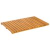 vidaXL Bath Mat Plain Brown 60 x 40 cm Wood