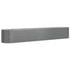 vidaXL Garden Raised Bed Galvanised Steel 440x80x68 cm Grey