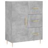 vidaXL Highboard Concrete Grey 69.5x34x180 cm Engineered Wood