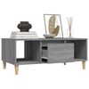vidaXL Coffee Table Grey Sonoma 90x50x36,5 cm Engineered Wood