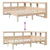 vidaXL Bookcase Bed without Mattress 140x200 cm Solid Wood Pine