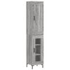 vidaXL Highboard Grey Sonoma 34.5x34x180 cm Engineered Wood