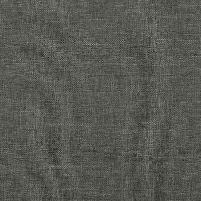 vidaXL Bed Frame with Headboard Dark Grey 180x200cm Super King Fabric