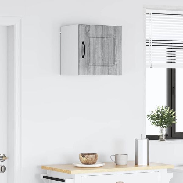 vidaXL Kitchen Cabinet with Storage Kalmar Grey Sonoma 40 x 31 x 40 cm