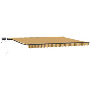 vidaXL Retractable Awning Multicolour 400 x 350 cm