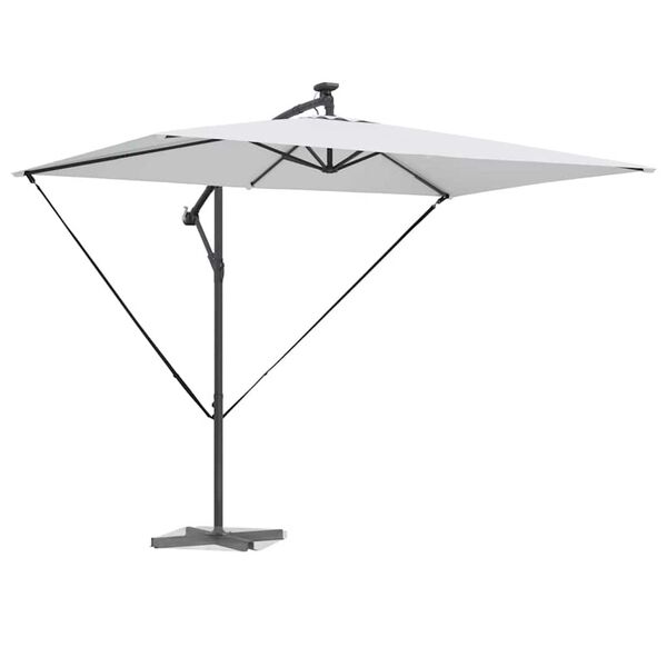 vidaXL Umbrella Sand 294 x 200 x 270 cm Polyester and Aluminium