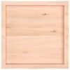 vidaXL Table Top 60x60x(2-4) cm Untreated Solid Wood Live Edge