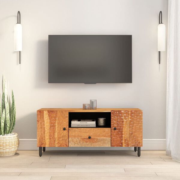vidaXL TV Cabinet 105x33x46 cm Solid Wood Acacia