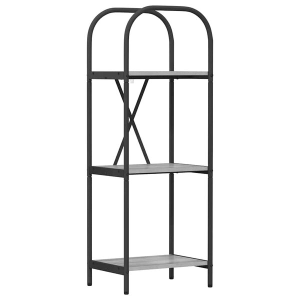 vidaXL Bookshelf Grey Sonoma 40 x 30 x 109 cm Engineered wood