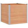 vidaXL Garden Raised Bed Brown 100 x 100 x 91 cm alu.