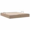 vidaXL Storage Bed with Mattress Cappucino 180 x 200 cm Faux leather