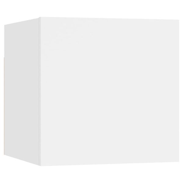 vidaXL 10 Piece TV Cabinet Set White Engineered Wood