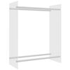 vidaXL Firewood Rack Transparent 80x35x100 cm Tempered Glass