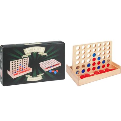 Tender Toys Board Games Four In a Row Wood