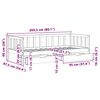 vidaXL Daybed with Drawers without Mattress 80x200 cm Solid Wood