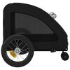 vidaXL Pet Bike Trailer Black Oxford Fabric and Iron