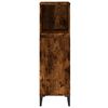 vidaXL Bathroom Cabinet Smoked Oak 30x30x100 cm Engineered Wood