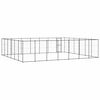 vidaXL Outdoor Dog Kennel Steel 50.82 m&sup2;