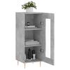 vidaXL Sideboard Concrete Grey 34.5x34x90 cm Engineered Wood