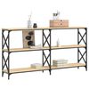 vidaXL Console Table Sonoma Oak 156x28x80.5 cm Engineered Wood