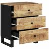 vidaXL Bedside Cabinet 50x33x62 cm Solid Wood Mango&Engineered Wood