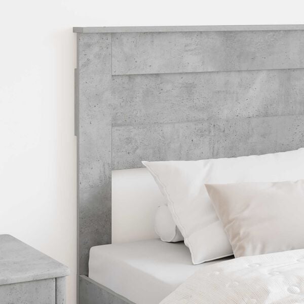vidaXL Headboard with Headboard Concrete Grey 75 cm Engineered wood