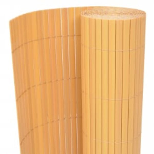 vidaXL Double-Sided Garden Fence 110x500 cm Yellow