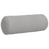 vidaXL Bolster Pillows 2 pcs Light Grey Ø 25 x 70 cm Microfibre Fabric