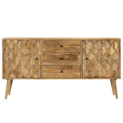 vidaXL Sideboard Solid Mango Wood 145x40x75 cm