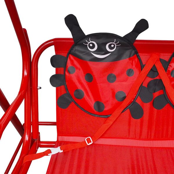 vidaXL Kids Swing Seat Red