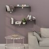 Homemania Wall Shelf Set Angel 95.4x19.5x19.5 cm Anthracite