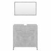 vidaXL Bathroom Furniture Set Concrete Grey Engineered Wood