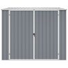 vidaXL Garden Shed Grey 195x198x159 cm Galvanised Steel