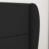 vidaXL Headboard Ear Wall-mounted Black 80 x 23 x 6 cm Foam and Fabric