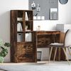 vidaXL Desk with Drawer 2 pcs Smoked Oak