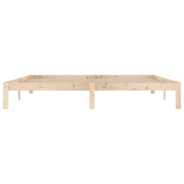 vidaXL Bed Frame without Mattress Solid Wood Pine 200x200cm