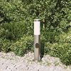 vidaXL Bollard Light with Outlet 50 cm Stainless Steel IP44