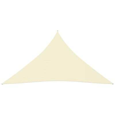 vidaXL Sunshade Sail Oxford Fabric Triangular 3x3x3 m Cream