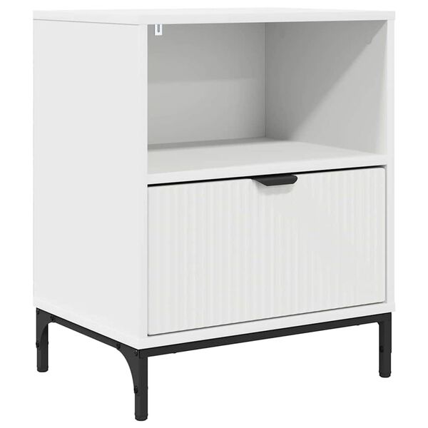 vidaXL Bedside Cabinet White 49 x 36 x 61 cm Engineered wood