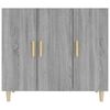 vidaXL Sideboard Grey Sonoma 90x34x80 cm Engineered Wood