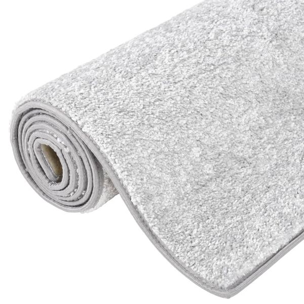 vidaXL Soft Pile Rug Anti-slip 57x150 cm Light Grey
