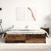 vidaXL Bed Frame without Mattress Old Wood 150x200 cm Engineered Wood