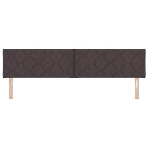 vidaXL Headboard with Headboard Dark Brown 200 cm Faux Leather