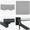 vidaXL Awning Retractable Light grey 4.5 x 3 m Polyester and metal
